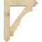Ekena Millwork Balboa Arts and Crafts Rough Sawn Bracket w/ Offset Brace, Douglas Fir, 8"W x 36"D x 44"H BKT0806X36X44BOA03RDF - alternate 3